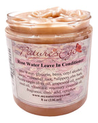 Rose Water Leave In Conditioner (detangler, rose water, rosehip seed oil)