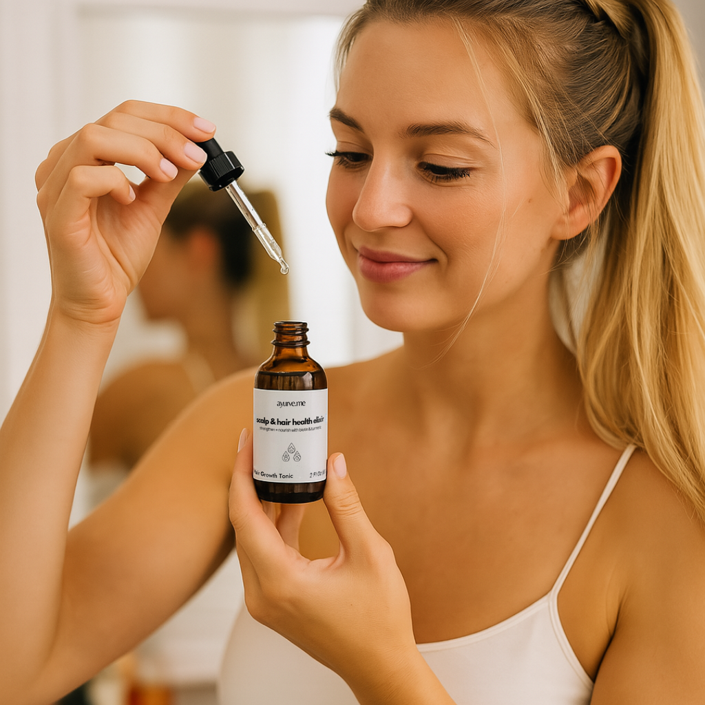 Hair Growth Tonic | Scalp Elixir with Biotin, Turmeric & Caffeine