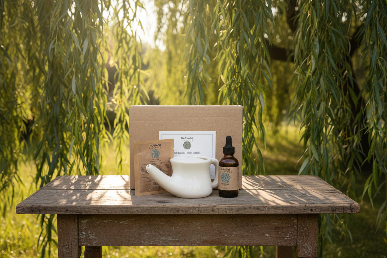 Nasal Care Ritual | Ayurvedic Neti & Nasya Kit for Sinus Health