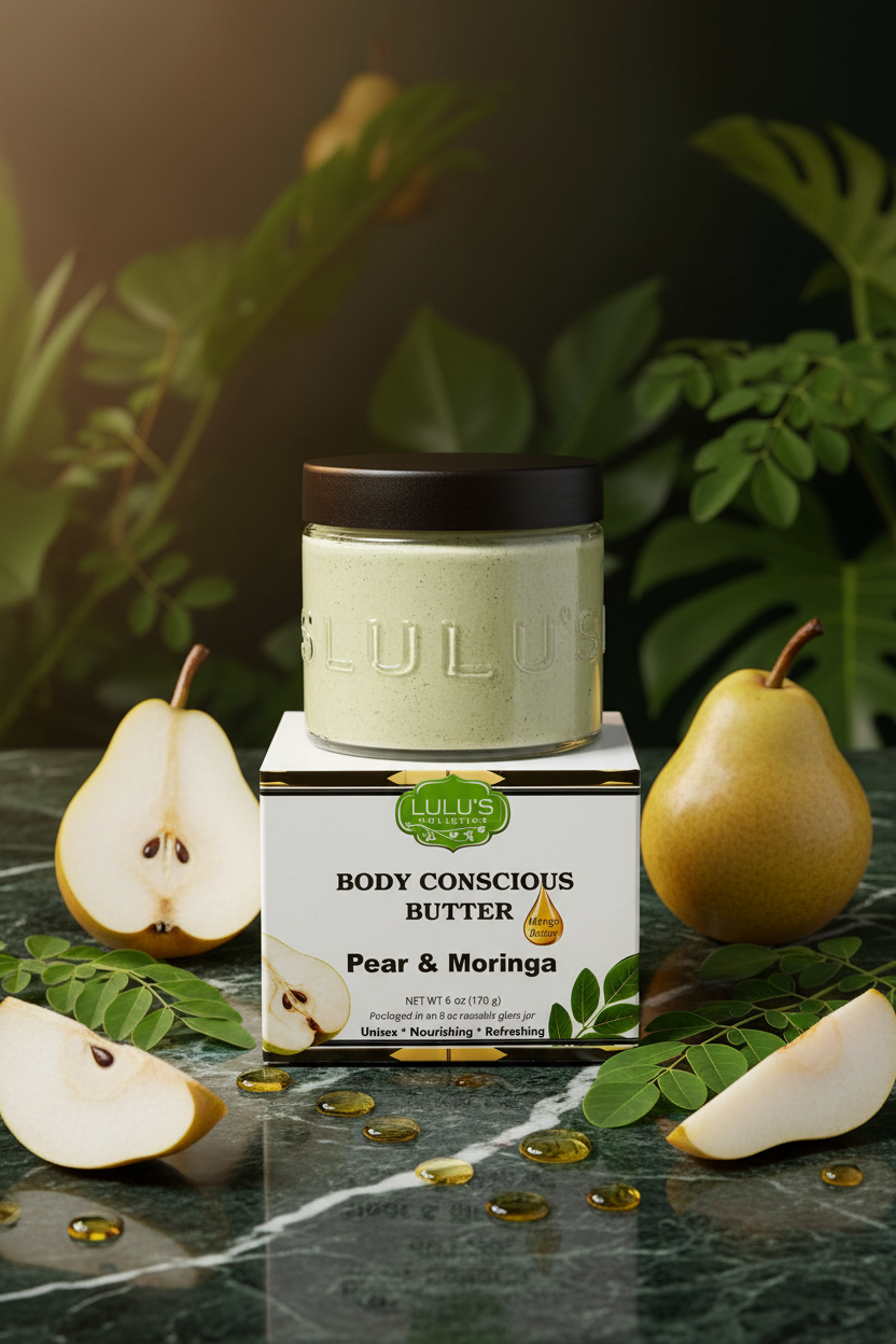 Pear & Moringa Whipped Mango Body Butter – Non-Greasy, Radiant Skin