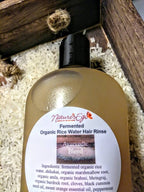 Organic Fermented Rice Water Hair Rinse (ayurvedic, black cumin seed oil)