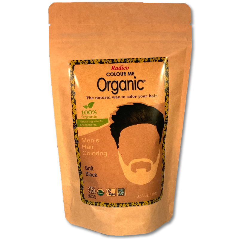 Men's Soft Black - Organic Hair Coloring